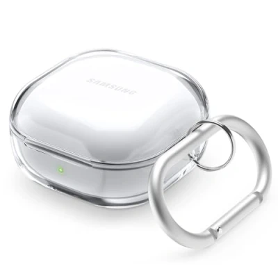 Afbeelding van elago Transparante beschermhoes compatibel met Samsung Galaxy Buds FE (2023) / 2 Pro (2022) (2021) Live (2020) (transparant)