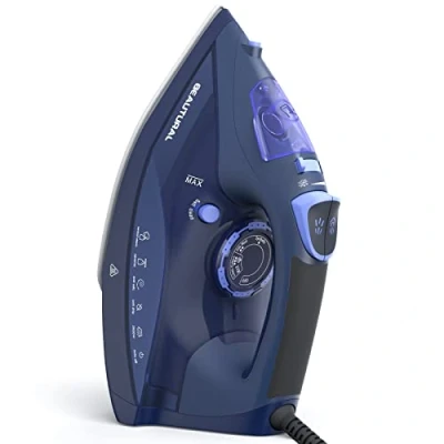 Afbeelding van BEAUTURAL Strijkijzer 2600 Watt 350 ml Waterreservoir 1,9 m Kabellengte Ontkalken (2600 Watt)