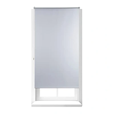 Afbeelding van Relaxdays thermo rolgordijn wit isolerend zonder boren verduisterend diverse maten 90x160cm