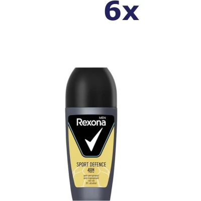 Afbeelding van 6x Rexona Deo Roll on Men Sport Defence 50 ml
