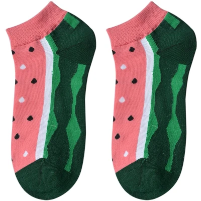 Afbeelding van Clayre &amp; Eef Grappige Sokken one size Roze Polyester Watermeloen