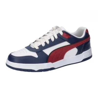 Afbeelding van PUMA Rbd Game Laag uniseks volwassene Sneaker Top, Club Navy Intens Rood Warm Wit, 37 EU