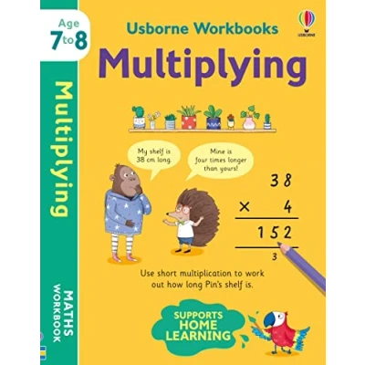 Afbeelding van Usborne Workbooks Multiplying 7 8