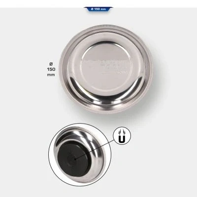 Afbeelding van BRILLIANT TOOLS BT691160 RVS magneetschaal, Ø 15 cm [Powered by KS TOOLS]