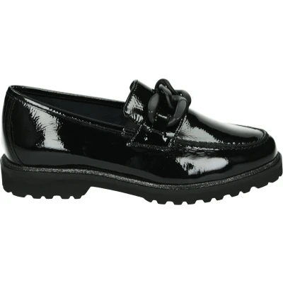Afbeelding van Sioux Meredith Instappers, Dames, Maat: 38 3/4, Schwarz Leer