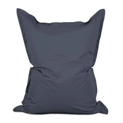 Afbeelding van Lumaland Zitzak XXL Grote Bean Bag Indoor &amp; Outdoor Reuzenzitzak 140x180cm 380L Weerbestendig, Waterdicht Robuust Wasbare hoes voor binnen en buiten Gezellig Zitkussen [Staalgrijs]