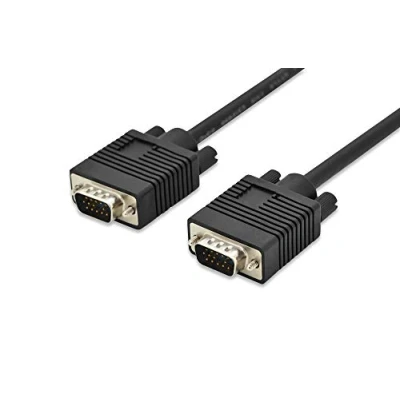 Afbeelding van Digitus AK 310103 030 S VGA kabel Aansluitkabel stekker 15 polig, polig 3.00 m Zwart Rond, Afgeschermd (dubbel), Met Ferrietkern