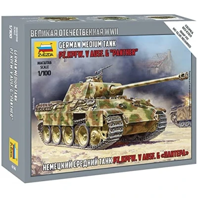 Afbeelding van Zvezda Pz.kpfw.v Panther Ausf.a (Zve6196) modelbouwsets, hobbybouwspeelgoed voor kinderen, modelverf en accessoires