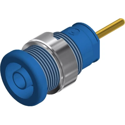 Afbeelding van SKS Hirschmann SEB 2630 S1,9 Veiligheids labconnector, female Bus, inbouw verticaal Stift Ø: 4 mm Blauw 1 stuk(s)