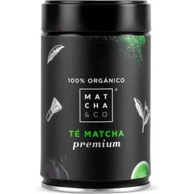 Afbeelding van matcha &amp; Co ceremoniële PREMIUM thee uit Japan poeder 100% organisch gecertificeerd 80 gram