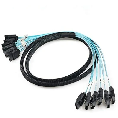Afbeelding van CableDeconn SATA 6 Kabel High Speed Gbps Stuks/SATA SAS Voor Server 1M