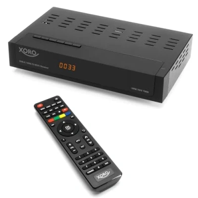 Afbeelding van XORO HRM 7670 Twin FullHD HEVC DVB T/T2/C Combo Receiver, USB 2.0 mediaspeler, PVR ready, Timeshift, 2 ontvangstdelen, 5 V voor actieve antennes schakelbaar