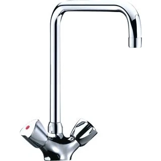 Afbeelding van Delabie wastfmengkr opb chroom 1 gats kraang g66452