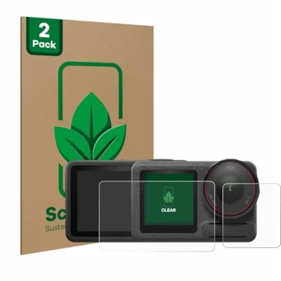 Afbeelding van ScreenLeaf Screenprotector voor DJI Osmo Action 5 Pro (case friendly) Duurzame schermbescherming Folie Beschermfolie transparant (2 Stuks)