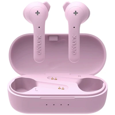 Afbeelding van Defunc True Basic draadloze oordopjes Bluetooth oortjes Roze Kunststof