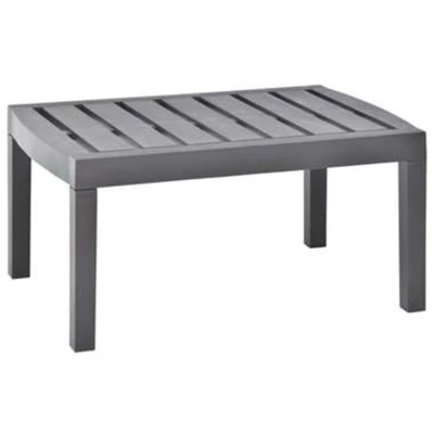 Afbeelding van Tuintafel 78x55x38 cm kunststof mokkakleurig
