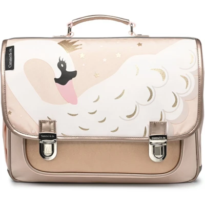 Afbeelding van Caramel &amp; Cie Boekentas/Schooltas Lady Swan Medium Roze