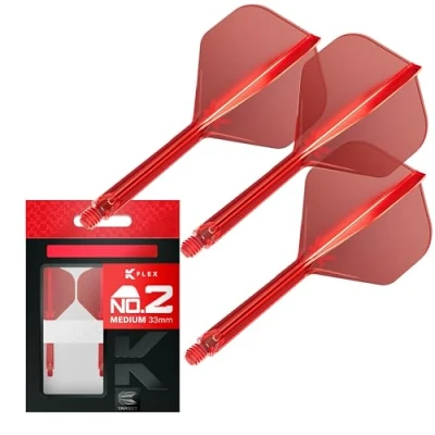 Afbeelding van TARGET K FLEX RED NO2 DART FLIGHTS/SHAFTS MEDIUM