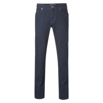 Afbeelding van Brax Cooper Denim Jeans Donkerblauw Sea maat W 32 L 34 met Regular fit Pasvorm Stretch Heren