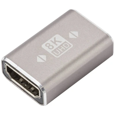 Afbeelding van SpeaKa Professional SP 11301992 HDMI Adapter [1x bus 1x bus] Grijs UHD 8K @ 60 Hz, 4K 120 Hz Aluminium stekker