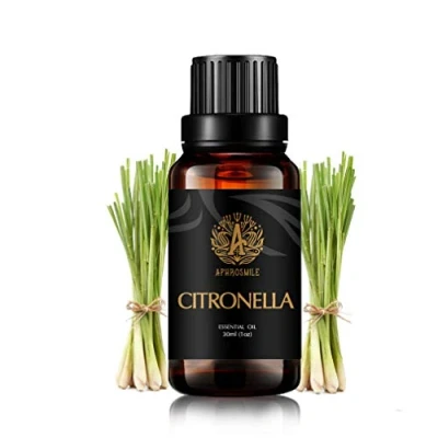 Afbeelding van Aromatherapie citronella etherische olie voor diffuser, 30 ml therapeutische kwaliteit luchtbevochtiger, 100% pure massage, thuis