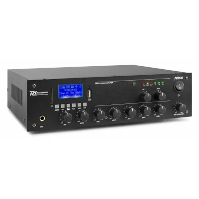 Afbeelding van Power Dynamics PPA502 2 zone 100V versterker 50W met o.a. Bluetooth