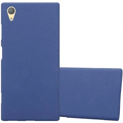 Afbeelding van Cadorabo Hoesje geschikt voor Sony Xperia XA1 PLUS in FROST DONKER BLAUW Beschermhoes gemaakt van flexibel TPU silicone Case Cover