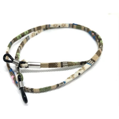 Afbeelding van New Age Devi Brillenkoord Panter, Zonnebrilkoord Camouflage bruin en Zonnebril touwtje!