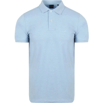 Afbeelding van Suitable Mang Poloshirt Lichtblauw maat XL heren met Slim fit Pasvorm Katoen Herenkleding