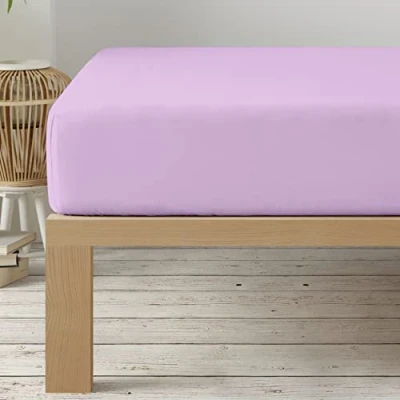 Afbeelding van Degrees home Collection Hoeslaken, 150 x 200 33 cm, microvezel, polyester, geborsteld, lila