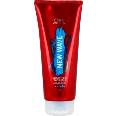 Afbeelding van 6x Wella New Wave Rock &amp; Hold Ultra Strong Gel 200 ml