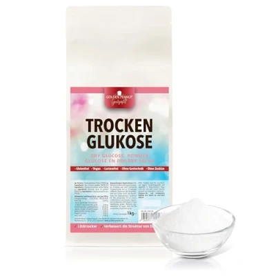 Afbeelding van GOLDEN PEANUT Gourmet Glucose Droogglucose Poeder 1 kg, glucosepoeder, glucose, likeursuiker, ijs maken