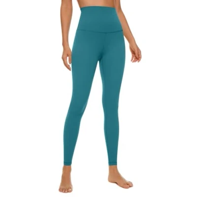 Afbeelding van CRZ YOGA Super Hoog Getailleerde Butterluxe Yogabroek 25 Inch Boterzachte Trainingslegging Voor Dames Groene jade M