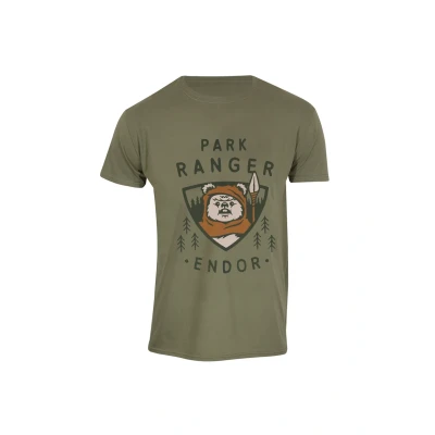 Afbeelding van Henry Tiger STAR WARS Endor PARK Ranger Tshirt print, Heren, Maat: Large, Olive