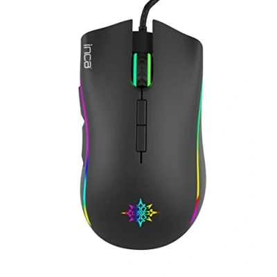 Afbeelding van INCA Gaming Maus IMG 349 6400 DPI, RGB, 7 Tasten, USB, SW retail