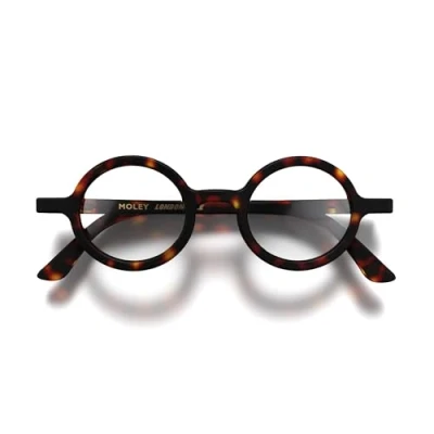 Afbeelding van LONDON MOLE Brillen Moley Blue Light Blocking bril Ronde Cool Blockers Anti vermoeide ogen voor schermen heren dames unisex veerscharnieren , Matt Schildpad, Medium