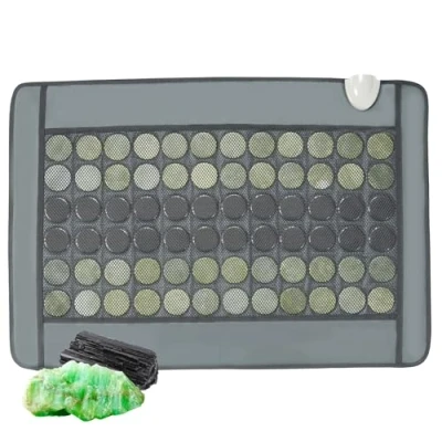 Afbeelding van VEVOR Verwarmingsriem Warmteriem Rugwarmer PU leer 48 Jade &amp; 24 Toermalijnsteen