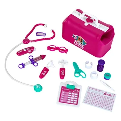 Afbeelding van Theo Klein 4601 Barbie dokterskoffer met stethoscoop, bril, gips en nog veel meer Thermometer licht geluidseffecten Speelgoed voor kinderen vanaf 3 jaar