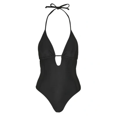 Afbeelding van Urban Classics Ladies Recycled Triangle Swimsuit Badpak, Dames, Maat: Large, Black