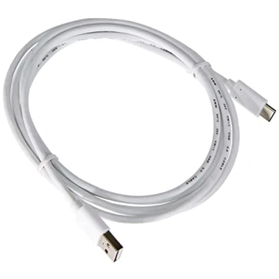 Afbeelding van PremiumCord USB C naar 2.0 verbindingskabel 2 m, snel opladen tot 3 A, oplaadkabel en datakabel, 3.1 type stekker op A stekker, wit