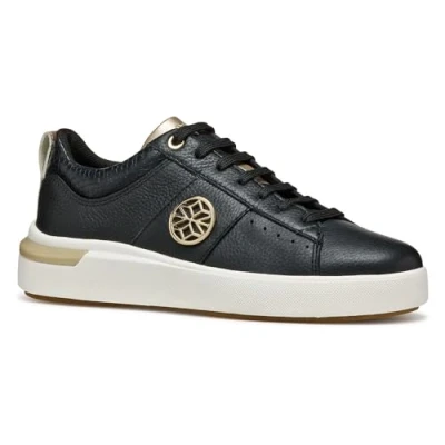 Afbeelding van Geox Dalyla Sneakers laag, Dames, Maat: 39, Black Leer