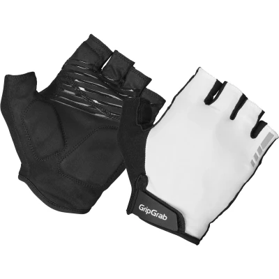 Afbeelding van GripGrab RIDE Padded Korte Vinger Zomer Fietshandschoenen met Padding Unisex Wit