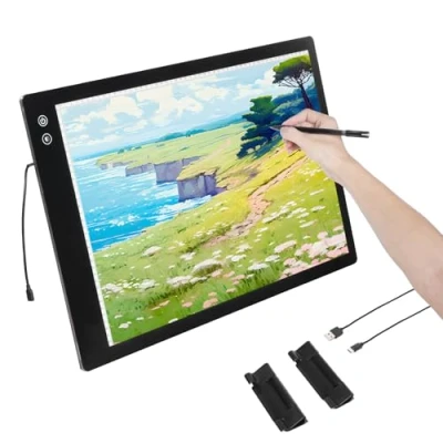 Afbeelding van VEVOR LED lichttafellamp Tablet A2 Tracing Pad Oplaadbare lichtbak