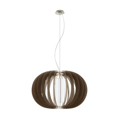 Afbeelding van EGLO Stellato 3 Hanglamp E27 Ã ̃ 70 cm Grijs/Bruin, Wit