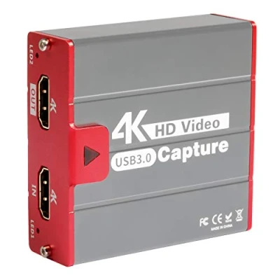 Afbeelding van TreasLin 4K Capture Card USB3.0, Game @30FPS Live Streaming voor PS5 PS4 Switch Wii U DSLR Xbox op OBS, XSplit, Twitch, YouTube Ondersteuning Windows, Mac, Zero Latency HDMI Loopout