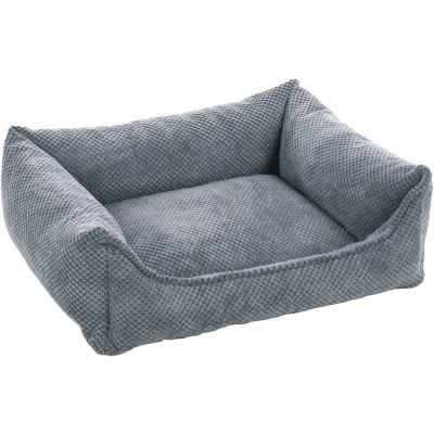 Afbeelding van Orthopedisch hondenmand Reno Blauw Hoogwaardig Memory Foam / 65cm x 50cm 20cm I Ligvlak 38 29,5cm