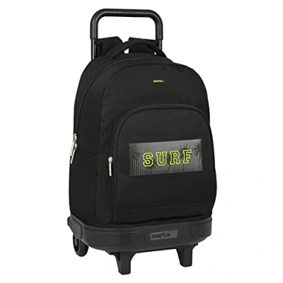 Afbeelding van Schoolrugzak met Wielen Safta Surf Zwart (33 x 45 22 cm)