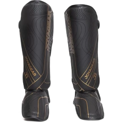 Afbeelding van Joya Essential Scheenbeschermers Zwart met goud XL