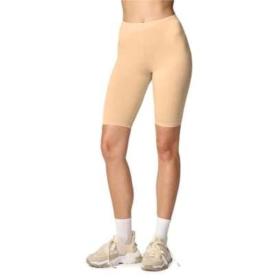 Afbeelding van Merry Style MS MS10 145 LE Dames Leggings Sport Vrijetijdsbroek Kort Viscose Sporbroek Yogabroek Natuur XL