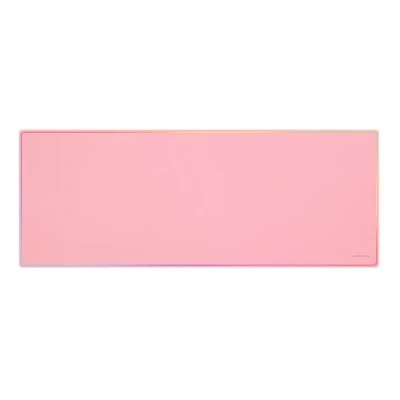 Afbeelding van MARSGAMING MMP224, XXL Gaming Muismat 880x330mm, Rainbow Randontwerp, Antislip Natuurlijk Rubber Basis, Nanotextiel Oppervlak van Hoge Precisie, Flexibele Muismat, Roze